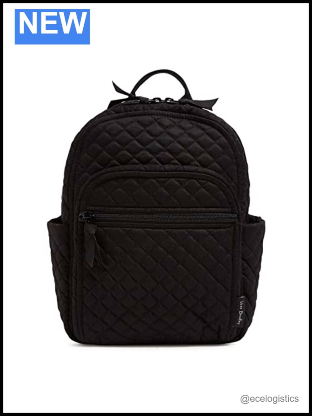 Quilted Cotton Small Backpack with Adjustable Straps